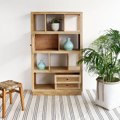 Gili Rectangular Bookshelf - Natural