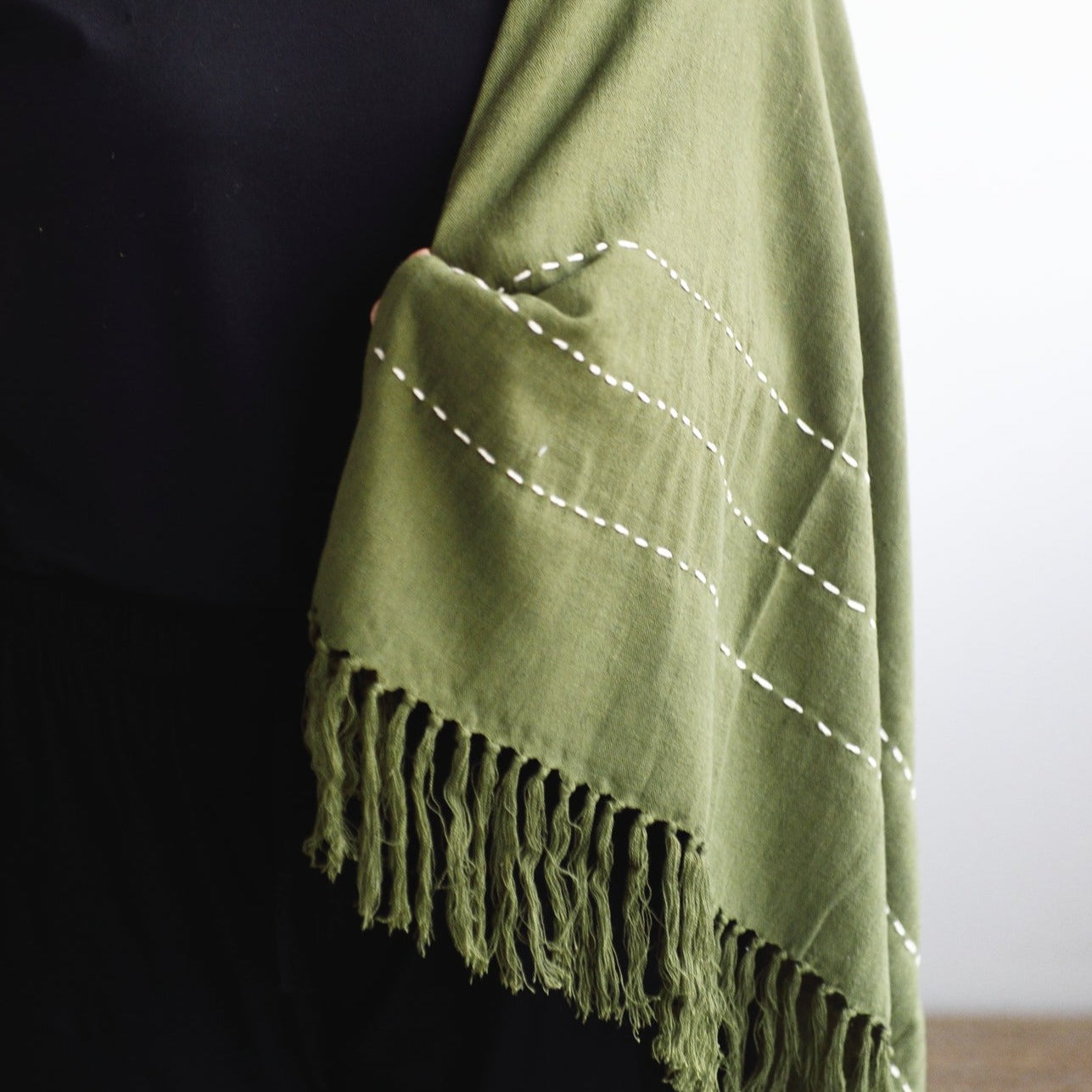 Olive Green Amirah Throw