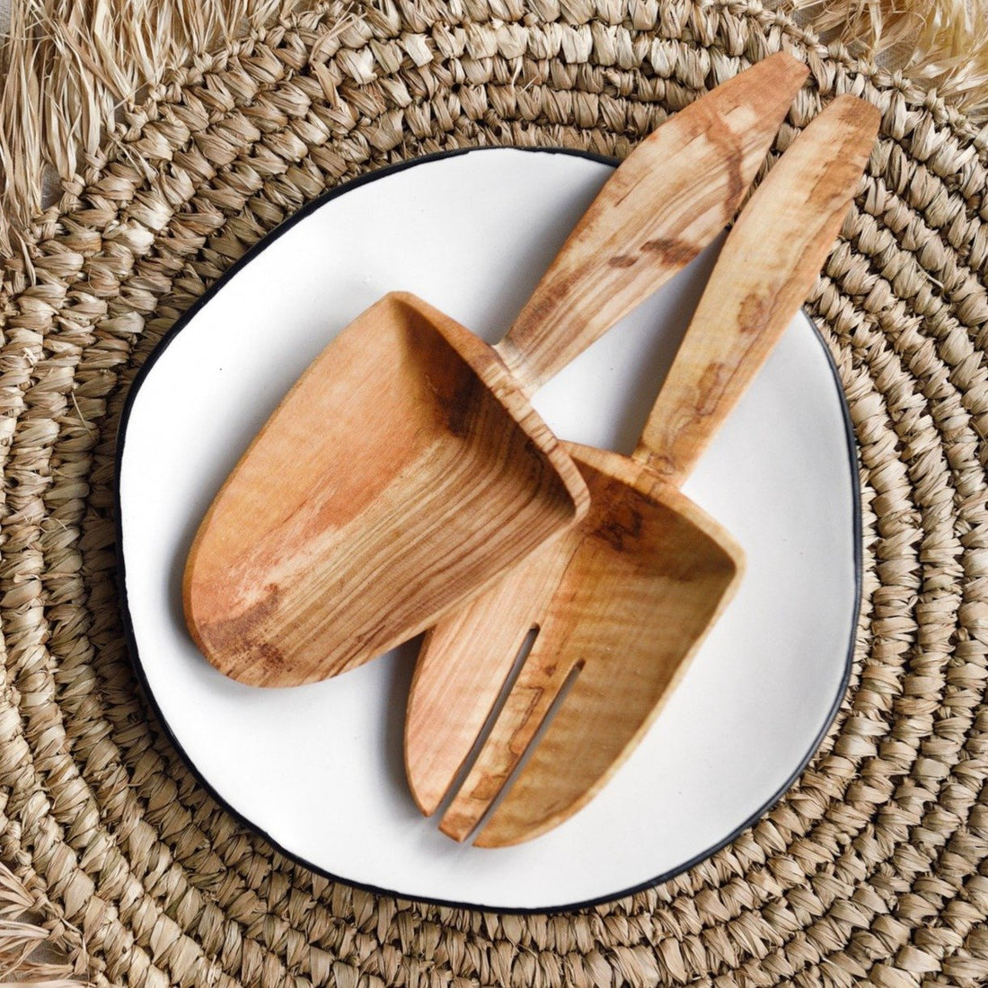 Kenya salad spoon short handle
