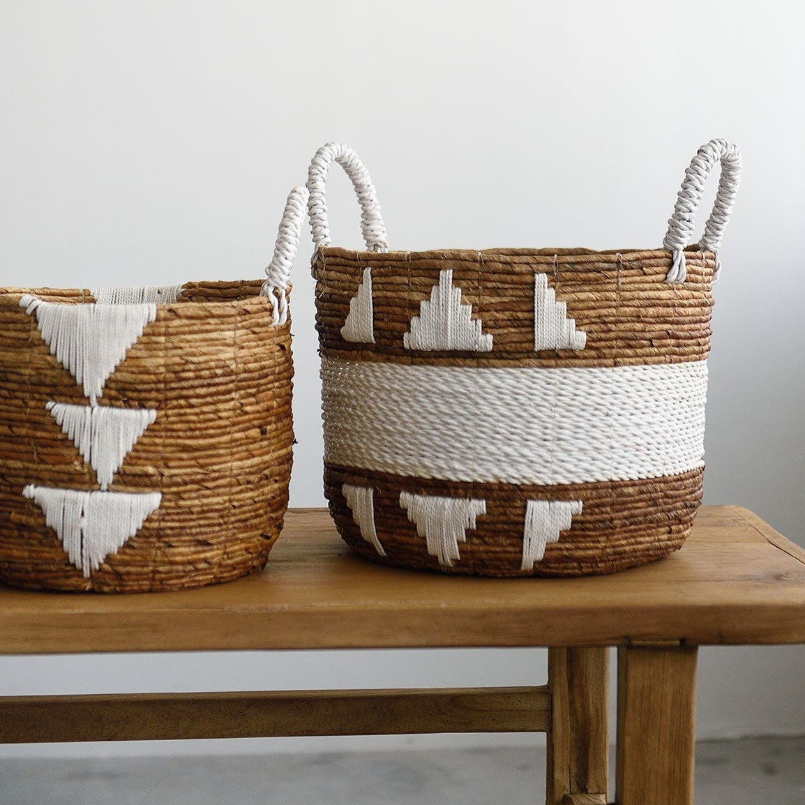 Banana Leaf Macrame Basket