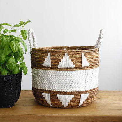 Banana Leaf Macrame Basket