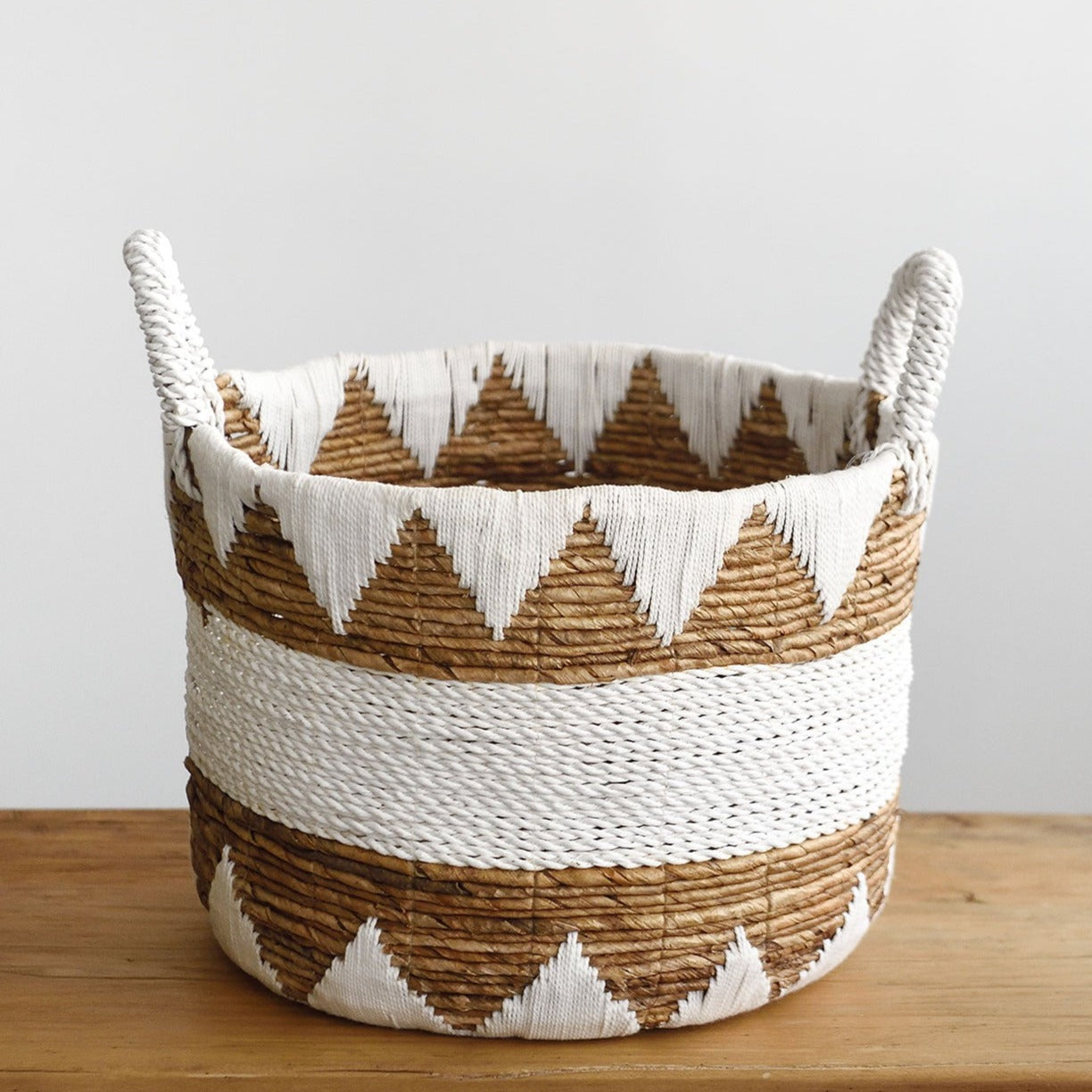 Banana Leaf Macrame Basket