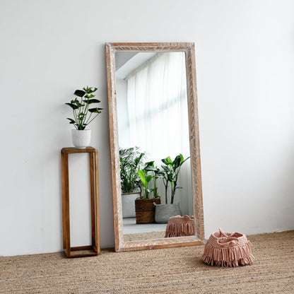 Maluku Hand Carved Frame Mirror - 80cm x 180cm