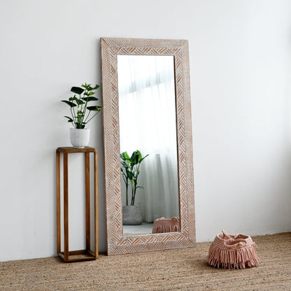 Manado Natural Carving Mirror - 80cm x 180cm