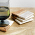 Marble & Wood Coasters (Set of 4)