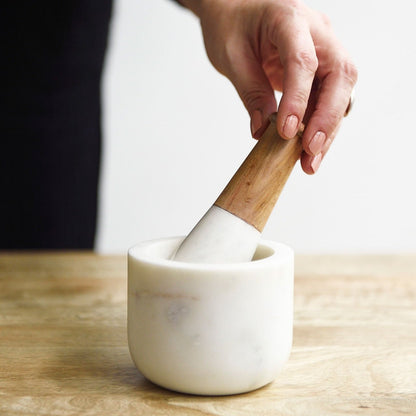 Marble Mortar and Pestle