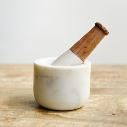 Marble Mortar and Pestle
