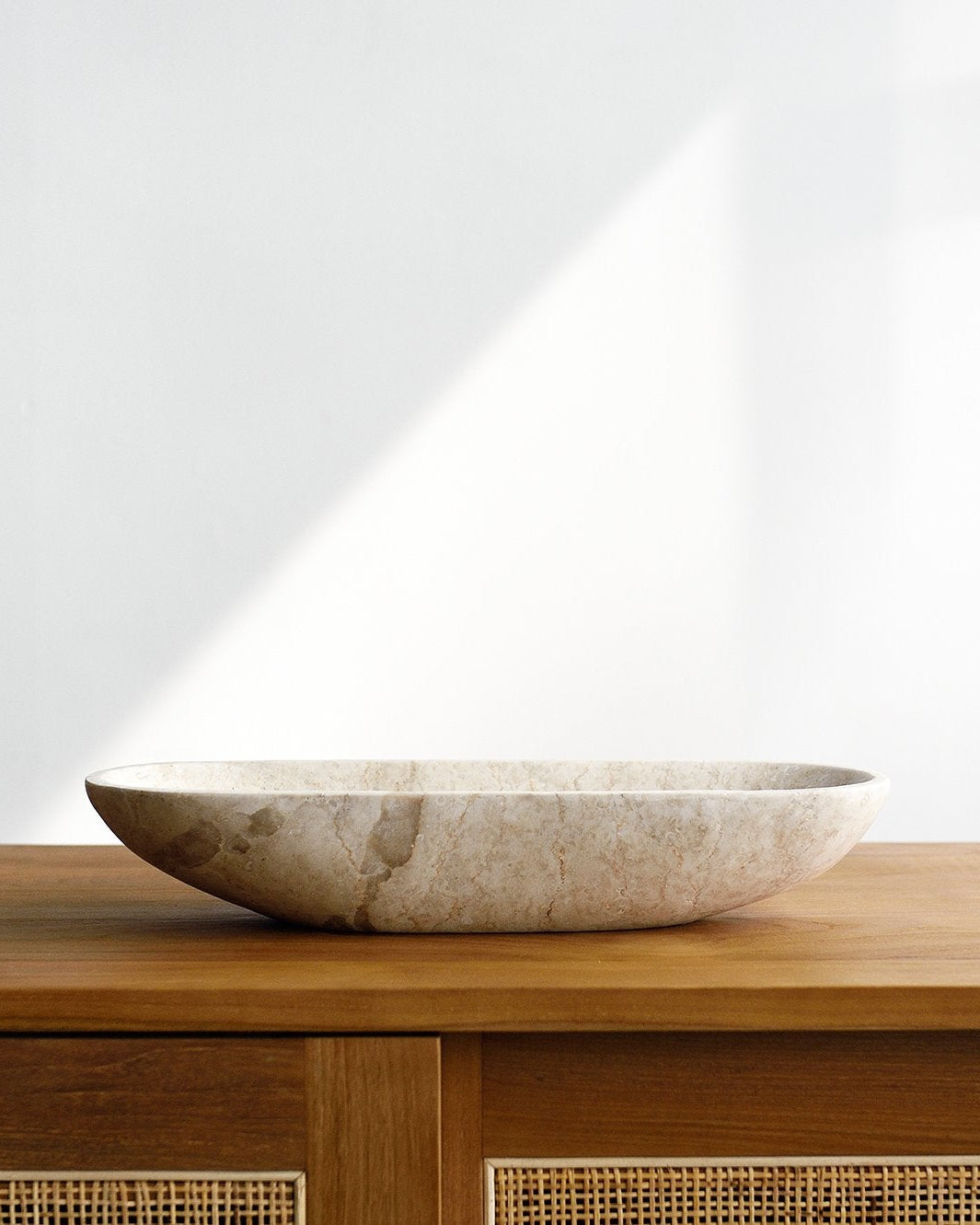 Marble Oval Display Bowl - Kitchen