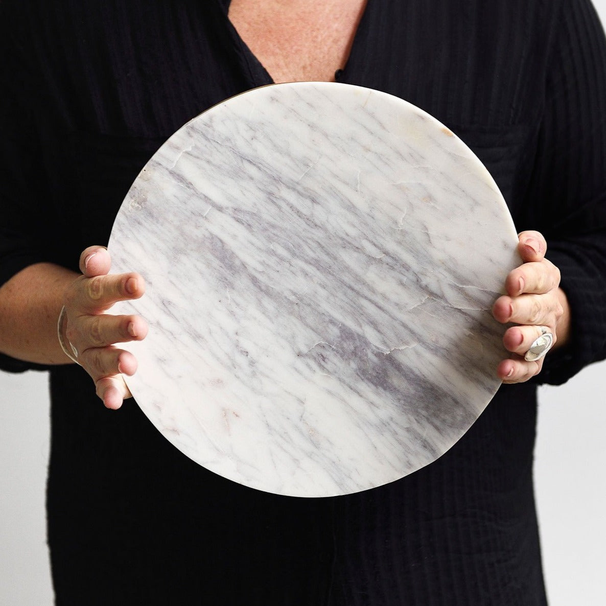 Marble Round Serving Platter