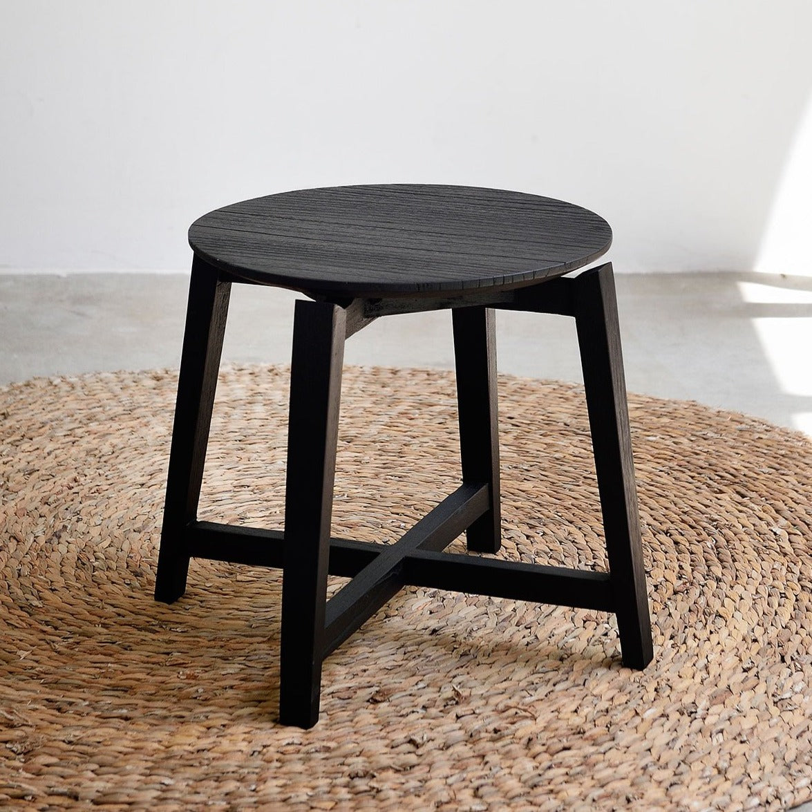 Milou Teak Coffee Table - Black