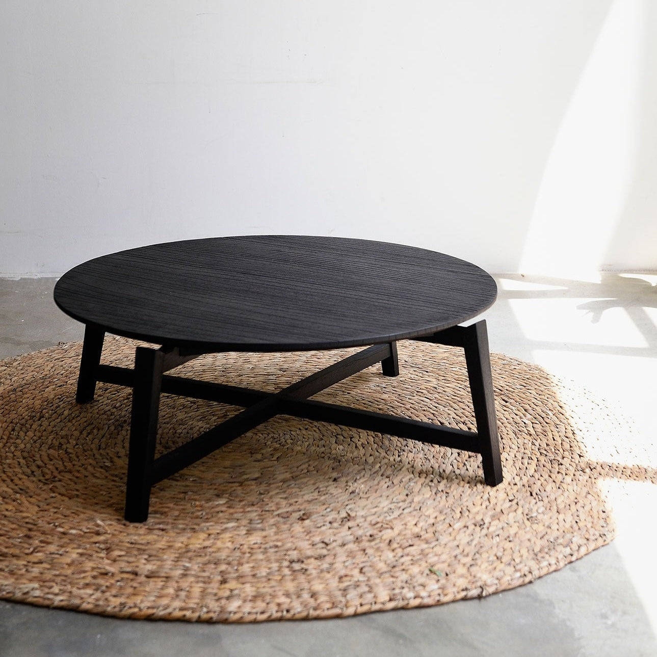 Milou Teak Coffee Table - Black