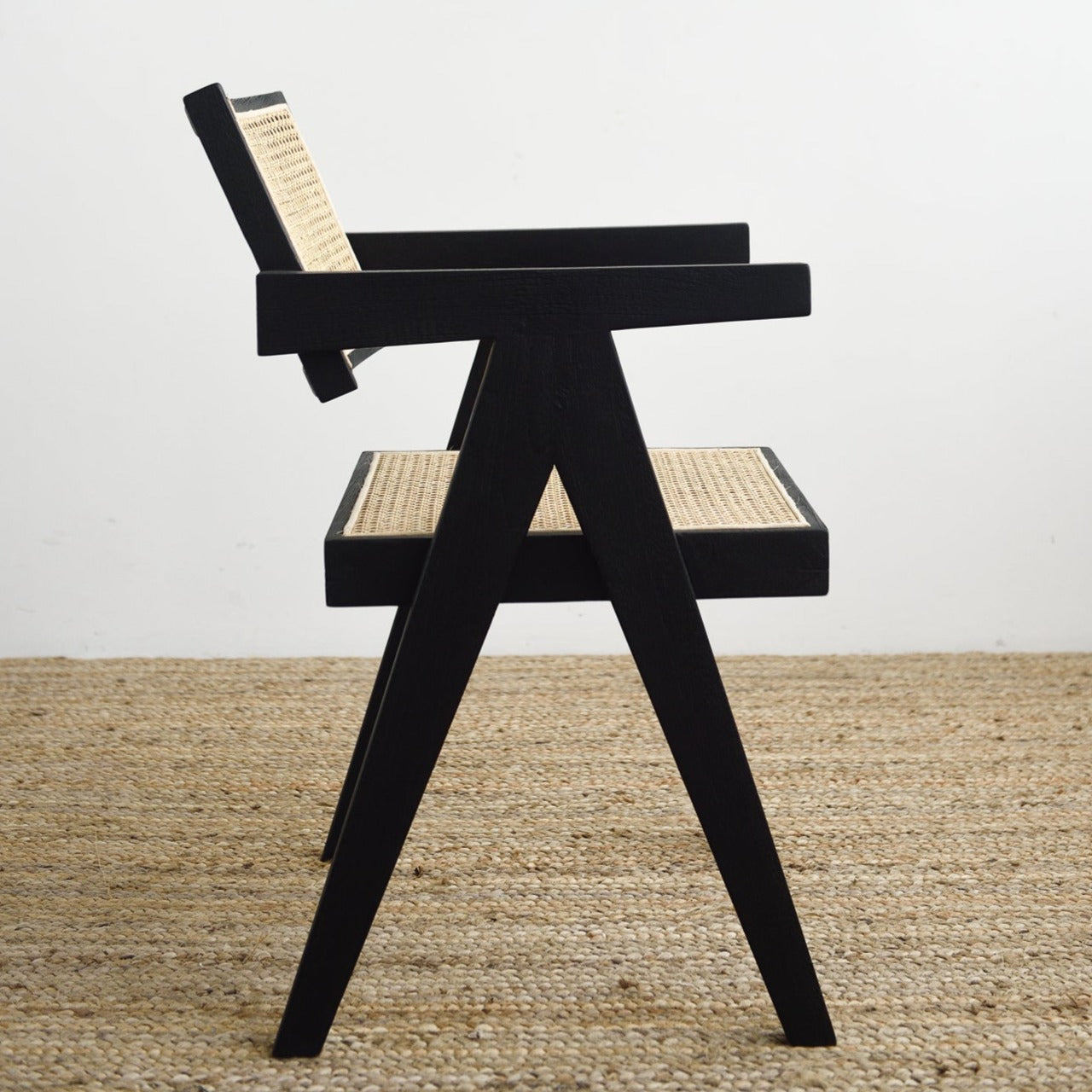 Molly Teak Dining Chair - Black