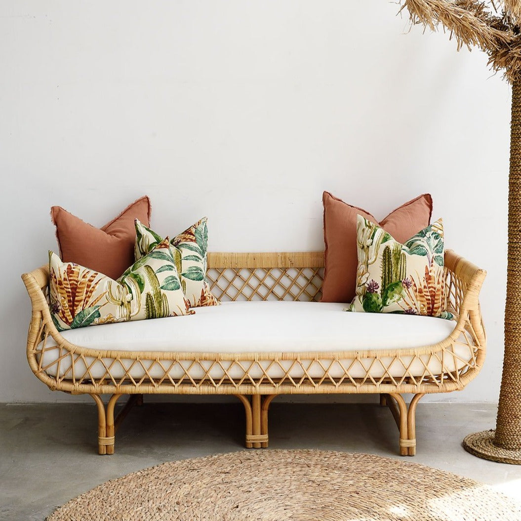 Belize Daybed Rattan Handmade Rattan Daybed - Contemporary Furniture in Singapore – Island ...