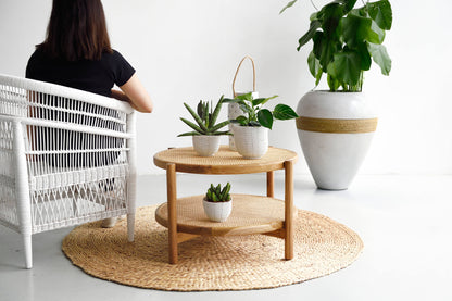 Rattan Coffee Table - 70cm - Furniture