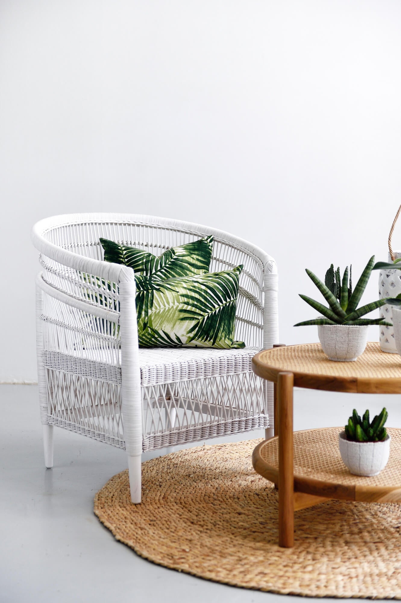 Rattan Coffee Table - 70cm - Furniture