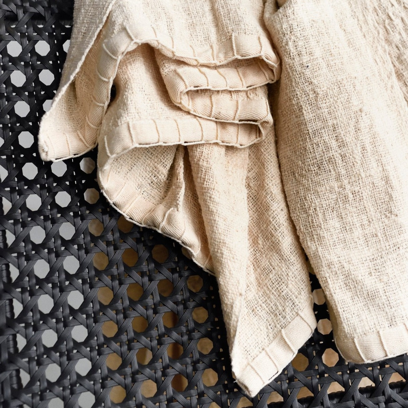 Raw Cotton Throw - Throws