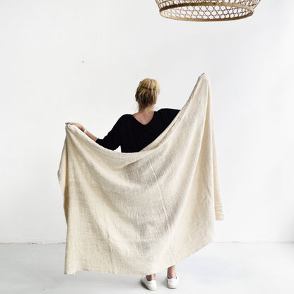 Raw Cotton Throw - Throws