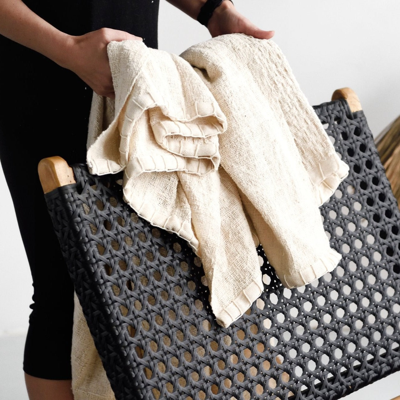 Raw Cotton Throw - Throws