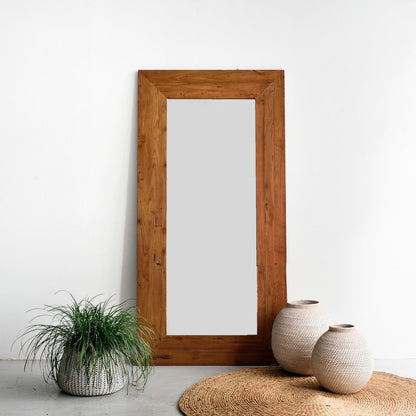 Reclaimed Teak Mirror - 100cm x 200cm - W100cm x H200cm - 