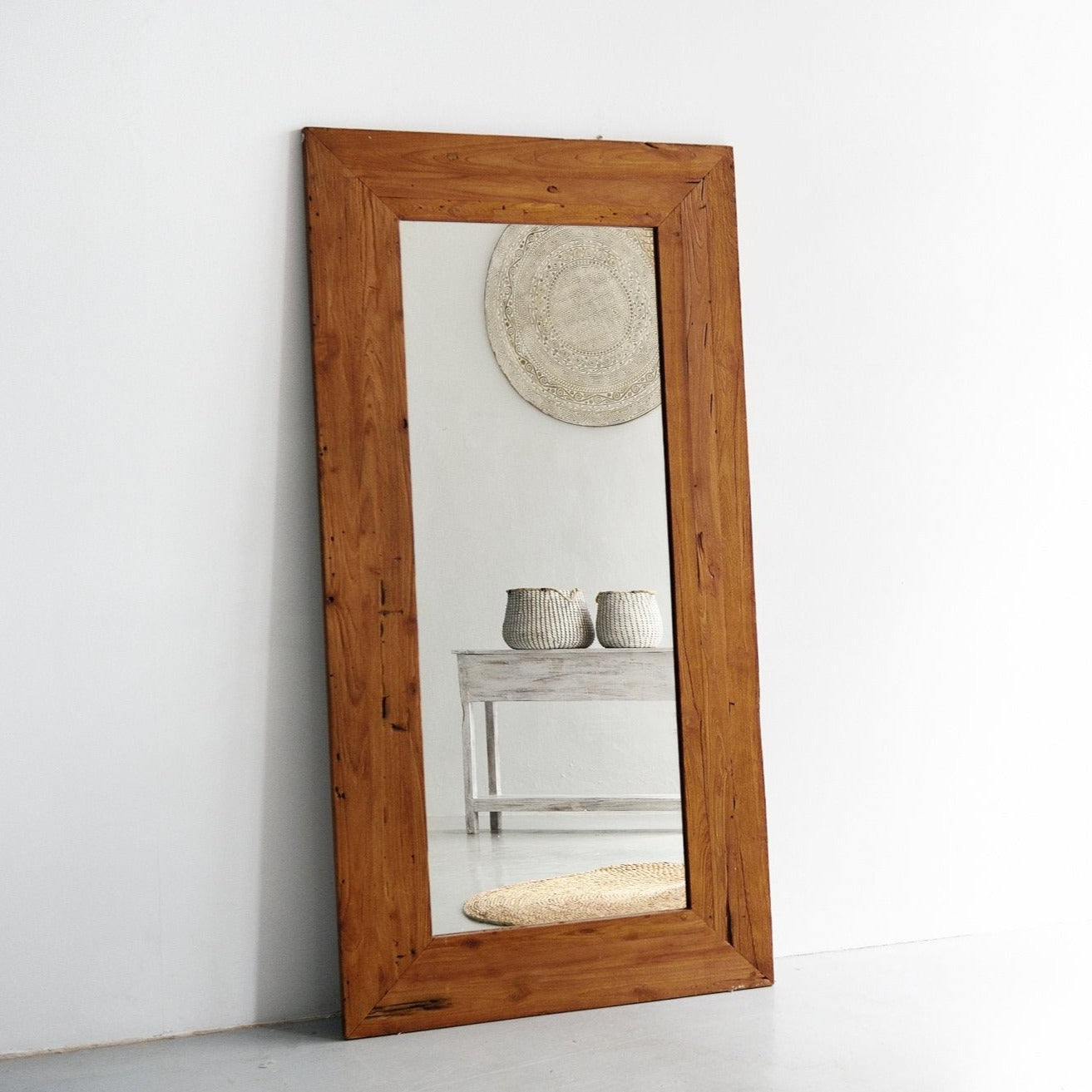 Reclaimed Teak Mirror - 100cm x 200cm - W100cm x H200cm - 