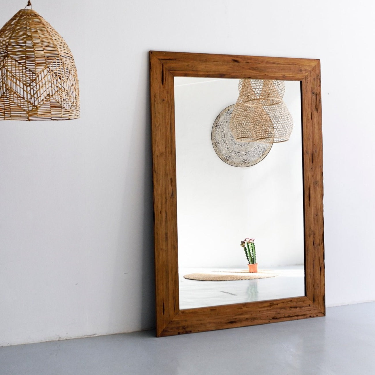 Reclaimed Teak Mirror - 160cm x 230cm - W160cm x H230cm - 