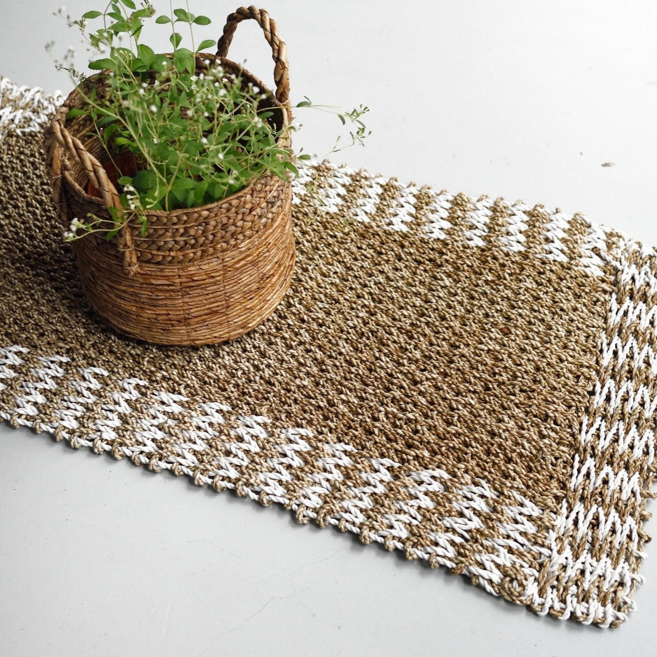 Rectangle Pattern Floor Mat - Decor