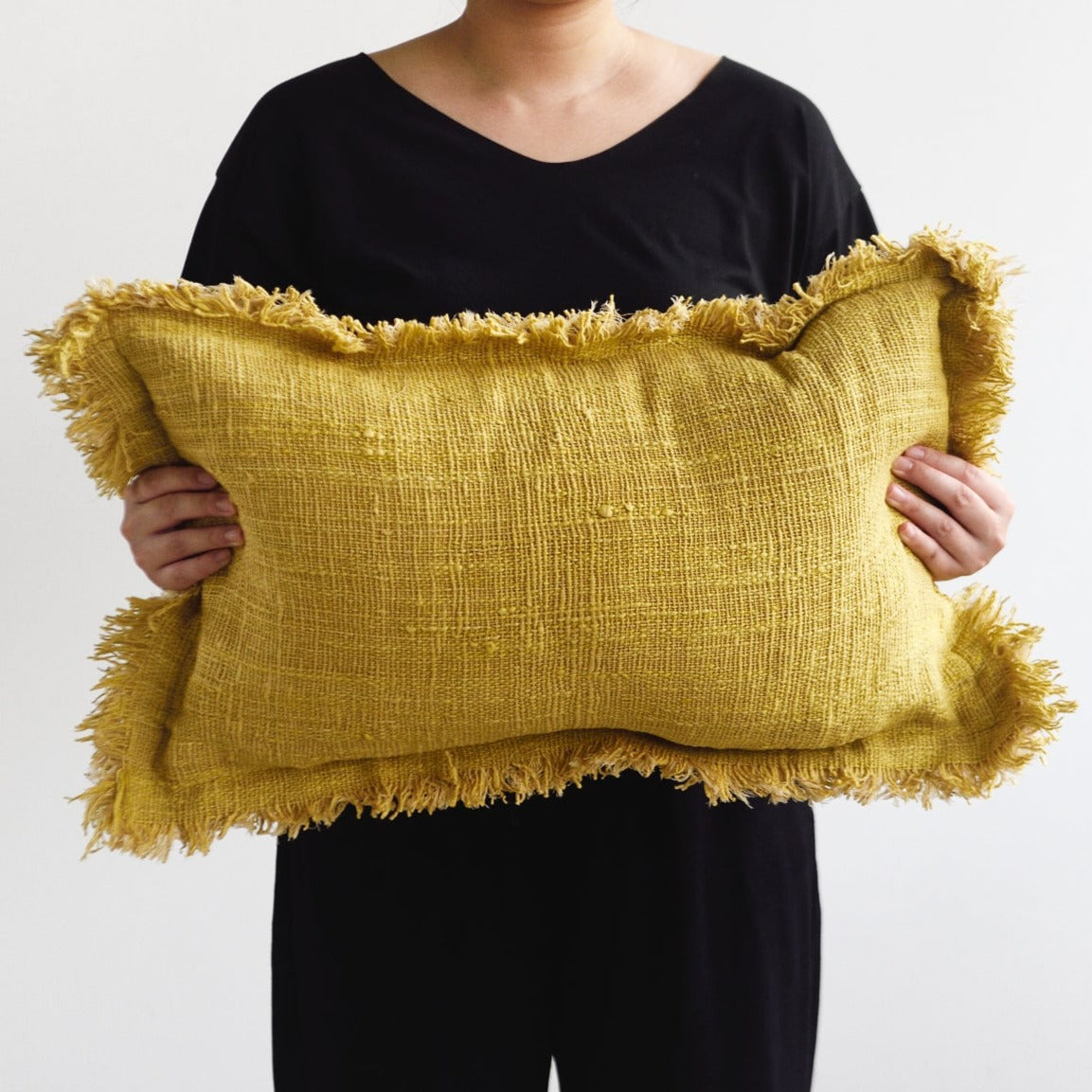 Mustard Amara Cushion - 60cm x 35cm