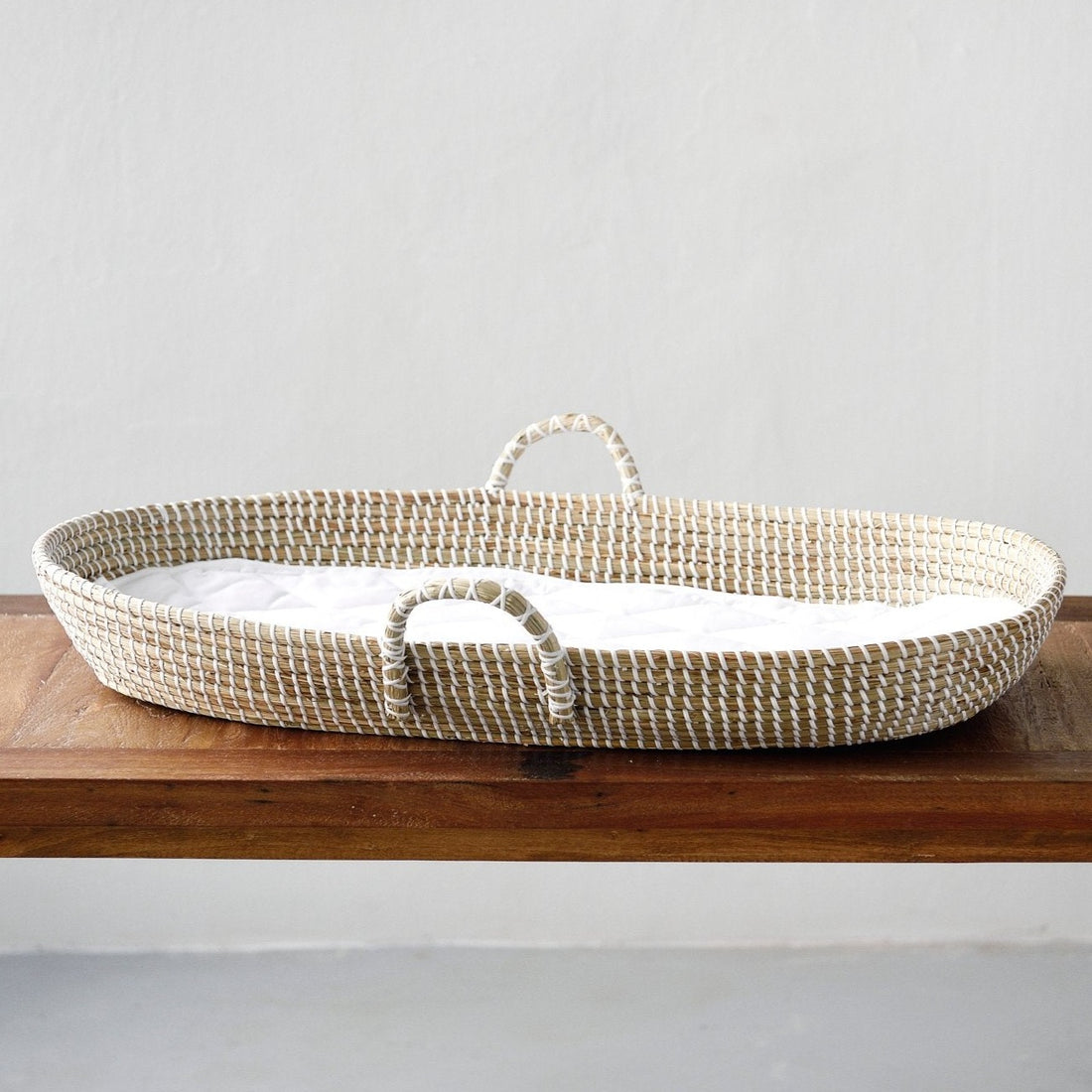 Seagrass Baby Changing Basket