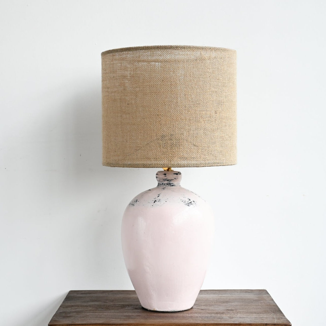 Small Table Lamp - Antique Pink