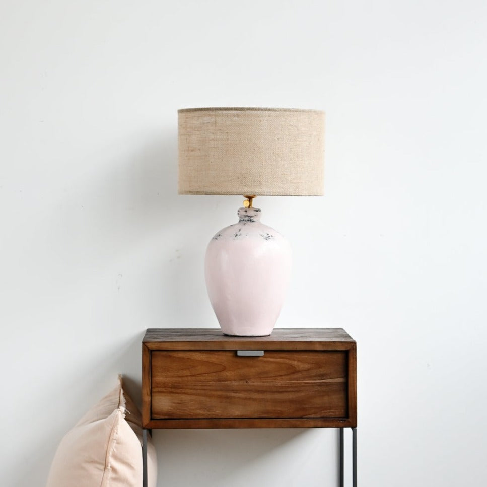 Small Table Lamp - Antique Pink