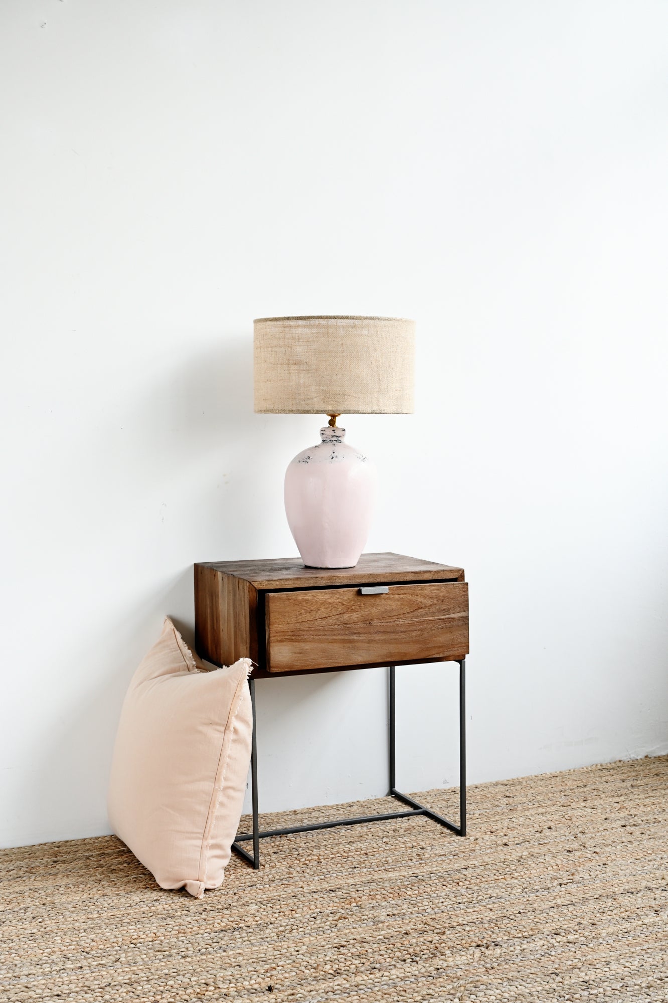 Small Table Lamp - Antique Pink