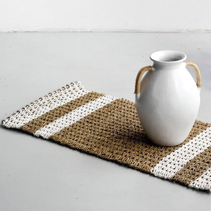 Stripe Pattern Floor Mat - Decor