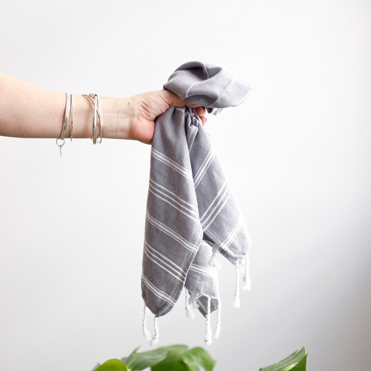 Tara’s World Turkish Hand Towels - Charcoal - Bath and body