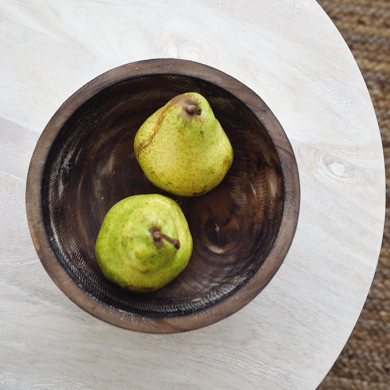 Hand Carved Tribal Display Bowl - 25 cm