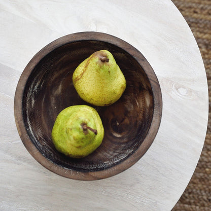 Hand Carved Tribal Display Bowl - 25 cm