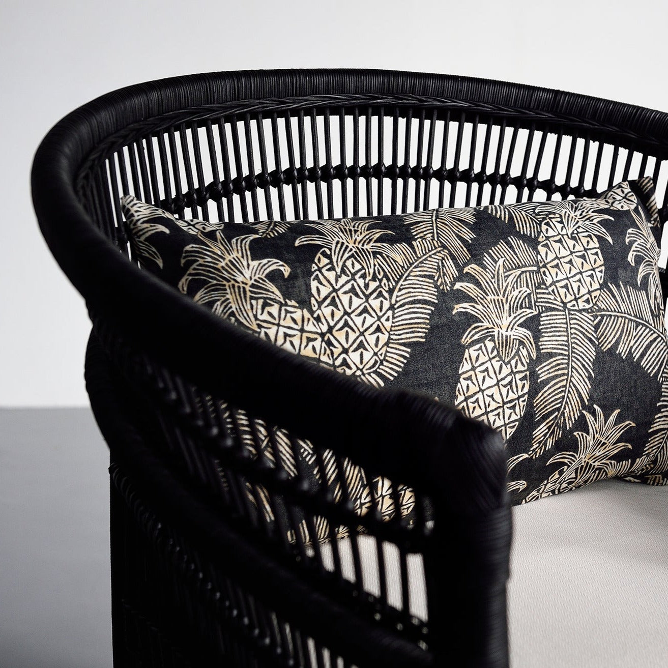 Malawi Arm Chair - Black - Furniture