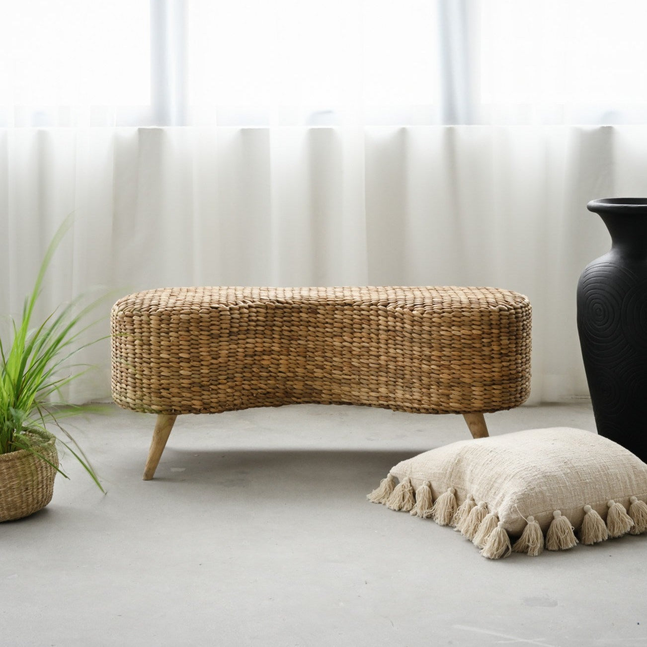 Water Hyacinth 2 Seater Bench