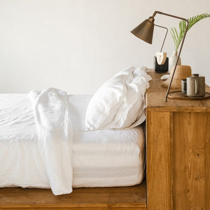 Heveya Linen Duvet Sheet - King