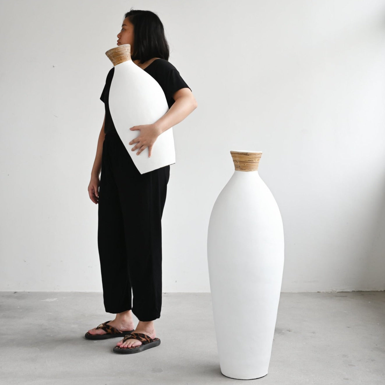 White Slender Vase