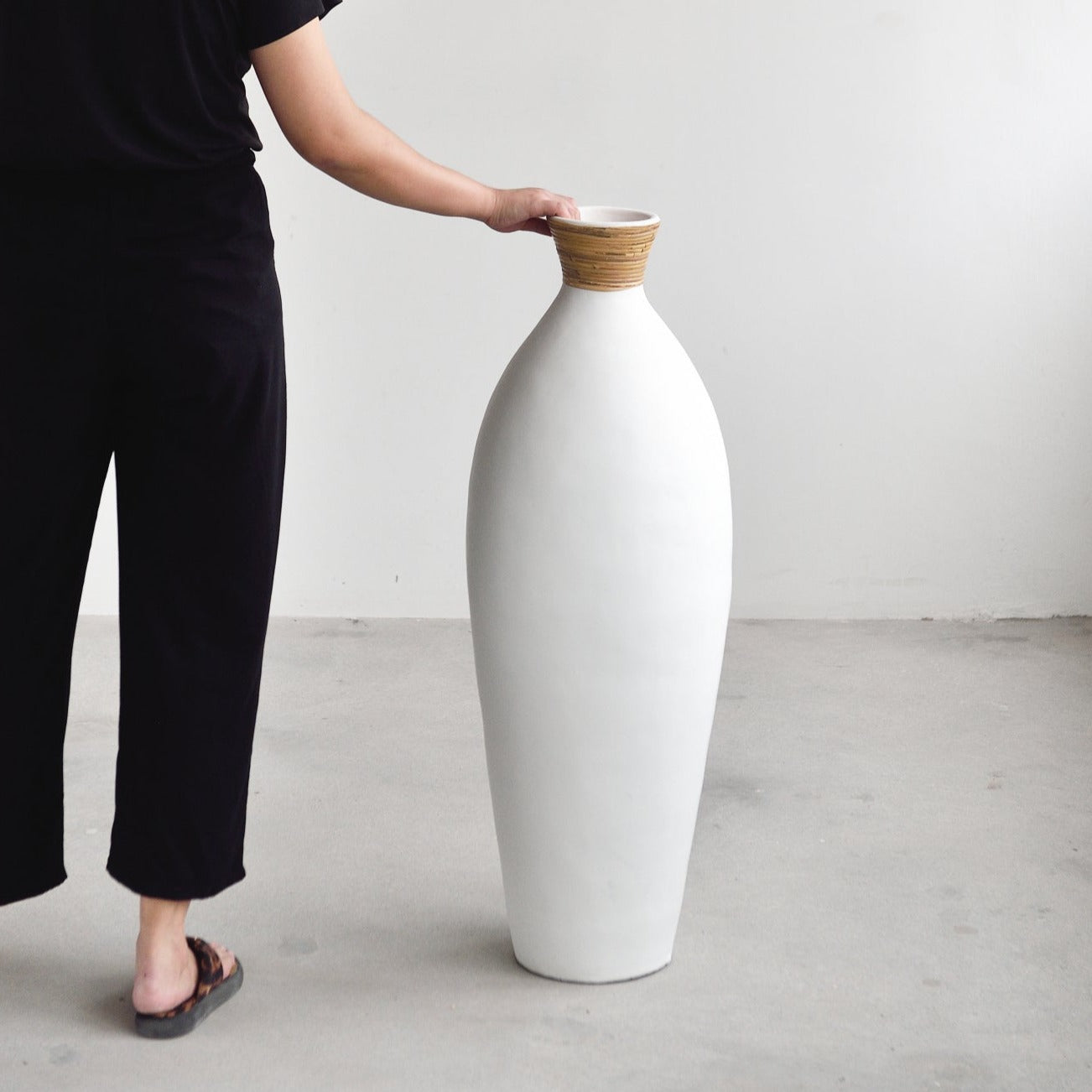 White Slender Vase